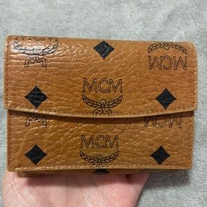 MCM Cognac Wallet Authentic